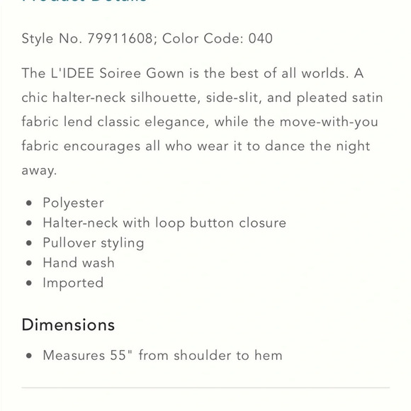 NWT L’idee Soirée Pleated Halter Neck Side Slit Gown Size AU14/US10 Blue - Picture 3 of 13